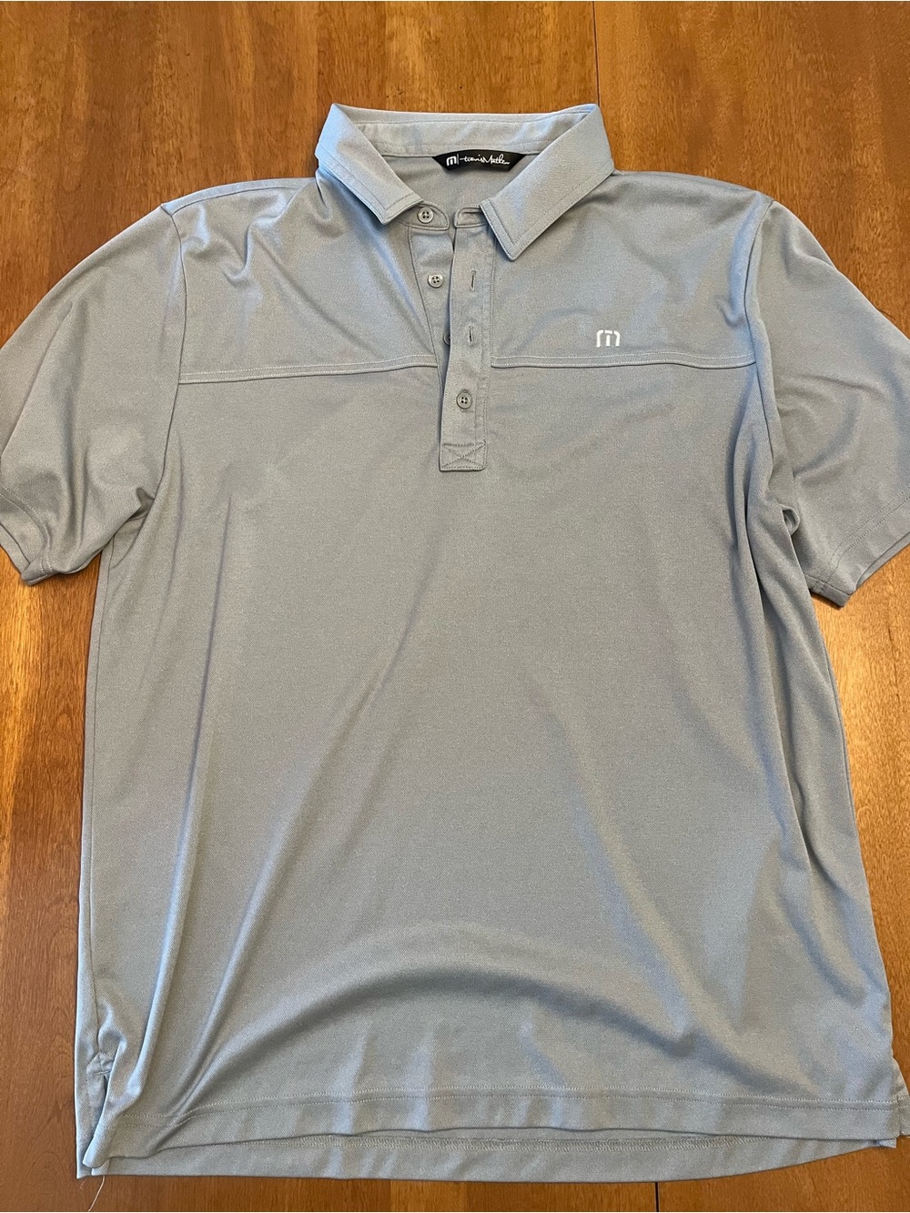TravisMathew Light Gray Performance Polo